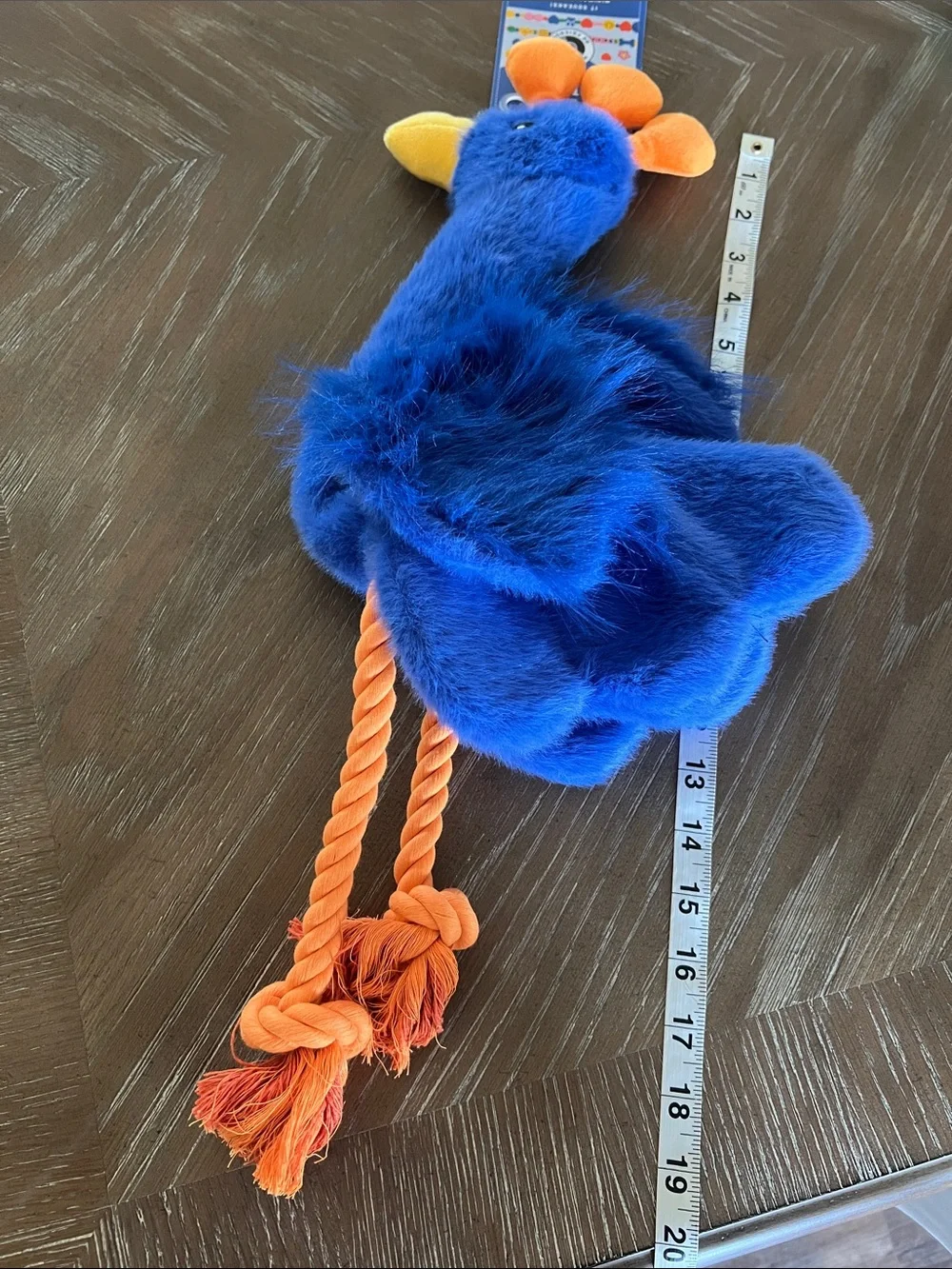Blue Plush Rope Bird Toy for 🐶 dog